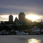 Quebec at dusk from ferry
